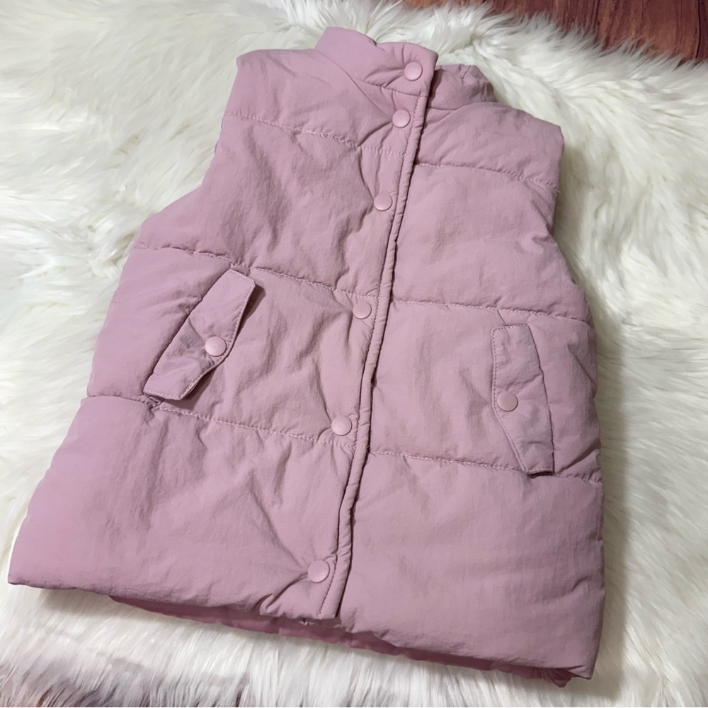 Jessica Simpson Youth Girls Size 5/6 Pink Puffer Vest